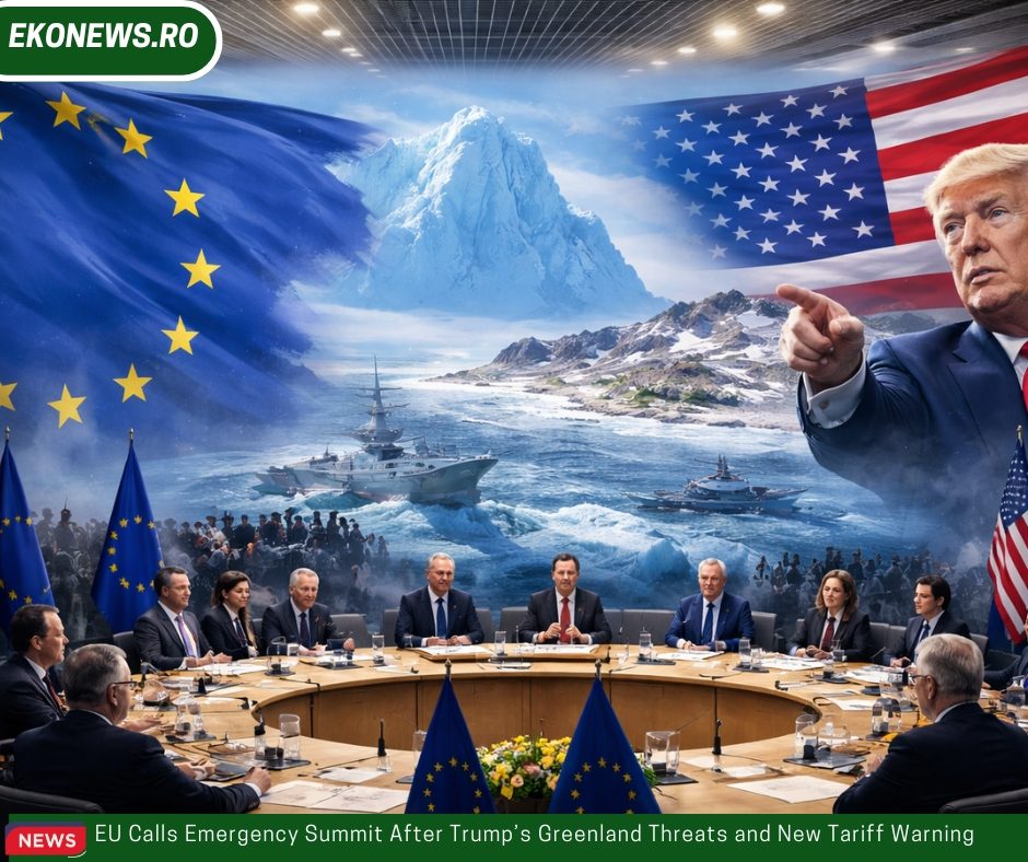 EU Calls Emergency Summit After Trump’s Greenland Threats and New Tariff Warning
